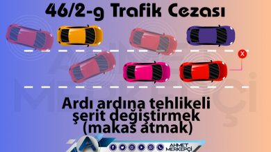 46/2-g Trafik Cezası Nedir? Makas Atma Cezası 2026 trafik 46/2-g trafik cezası ve 46/2g itiraz dilekçesi hazırlayabilmeniz için yapmanız gereken bilgileri içermektedir.