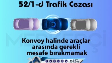 52/1-d Trafik Cezası Nedir? Konvoy Cezası 2026 trafik 52/1-d trafik cezası konvoy halinde araçlar arasında gerekli mesafe bırakmamak olarak bilinmektedir. 132 lira ceza yazılmaktadır. 52/1d itiraz dilekçesi ve 52 1d nedir sizler için açıkladım