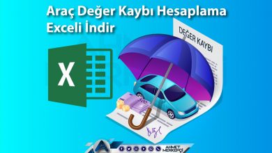 Araç Değer Kaybı Hesaplama Tablosu Excel İndir 2025 trafik Araç değer kaybı HESAPLAMA programı indir